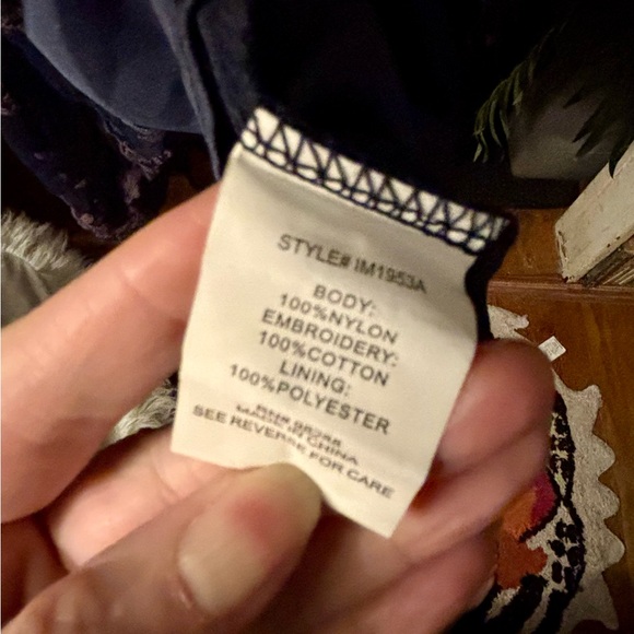 Calstyle Lace Maxi Dress with Navy Slip Womens XL Gorgeous - Picture 7 of 10